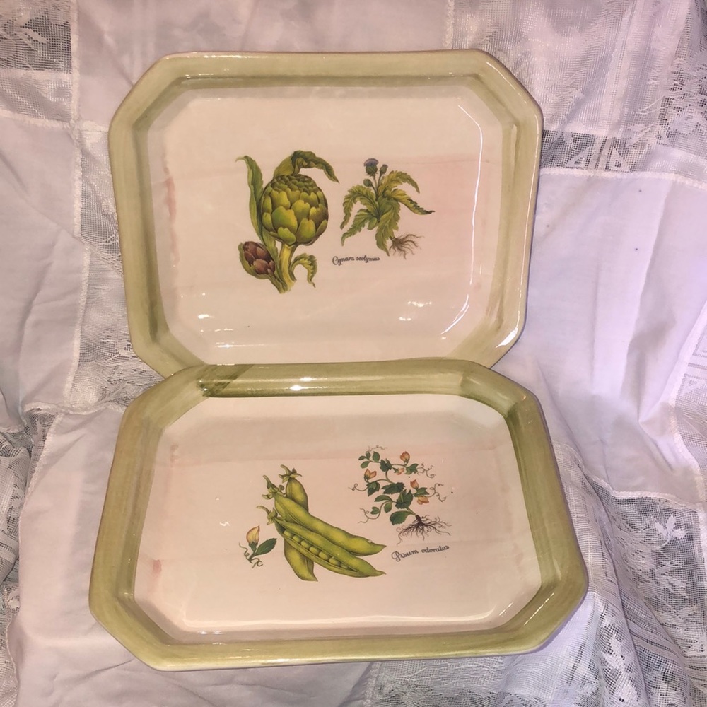 2 serving dishes made in Italy. Due torri ceramica. 2 for $22